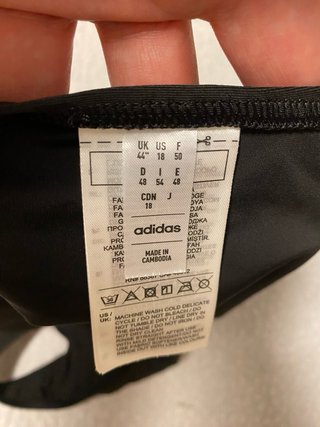 Bañador Adidas mujer negro y morado