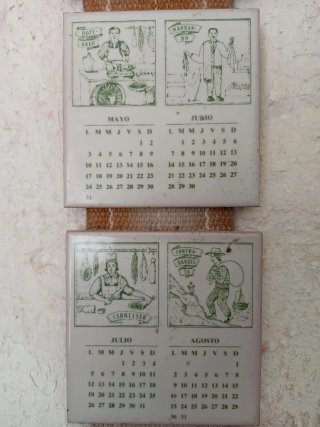 Recuerdos Menorca Calendarios albarcas Antiguos