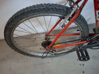 Bicicleta de adulto roja