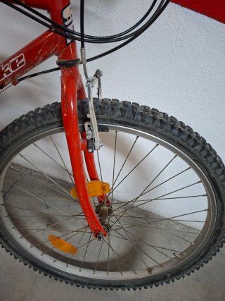 Bicicleta de adulto roja