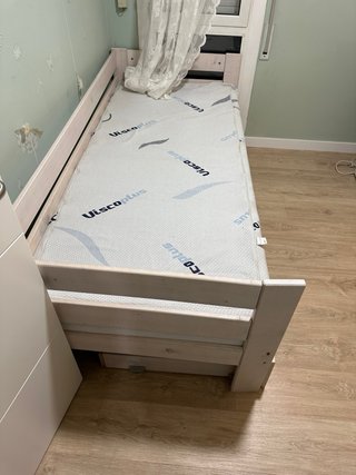 Letto a castello con 2 cassetti e materasso