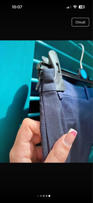 Minigonna H&M Divided blu vita bassa elegante