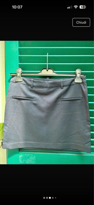 Minigonna H&M Divided blu vita bassa elegante