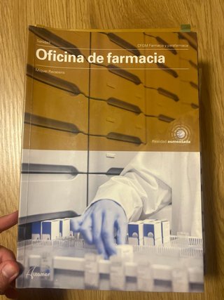 Libros 1 de farmacia y parafarmacia (grado medio)