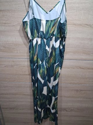 Mono verde estampado hojas