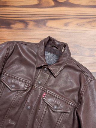 Cazadora Levi's Cuero Bovino Marrón Talla M