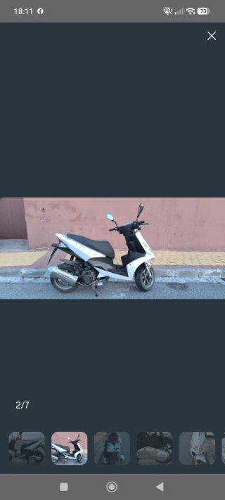 Moto 125cc Scooter Blanca