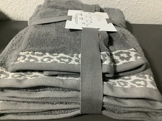 Juego de toallas de algodón gris