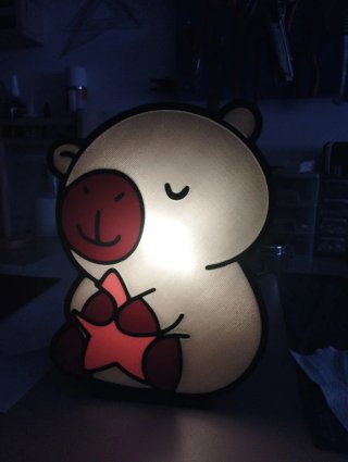 Lámpara Capibara con Estrella