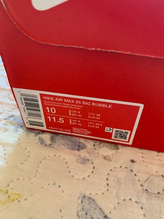Nike Air Max 95 OG Big Bubble "Black Crimson Grey"