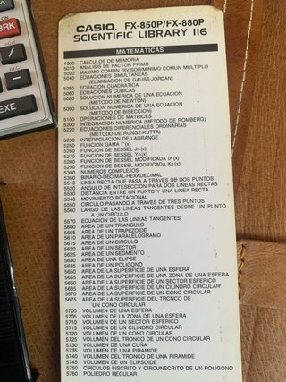 Casio FX-880P Calculadora Científica