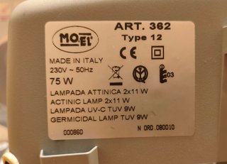 Zanzariera Moel Insectivoro Sterilizer 362G
