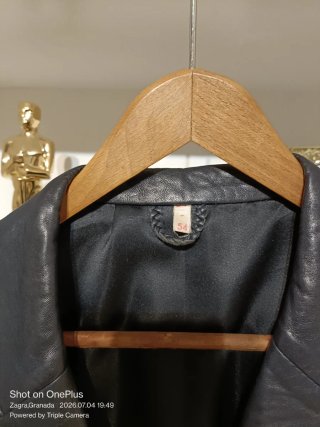 Cazadora Piel Caballero Negra