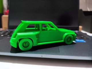 Renault r5 turbo 2 3d maqueta