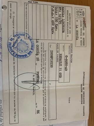 Se vende remolque con documentación
