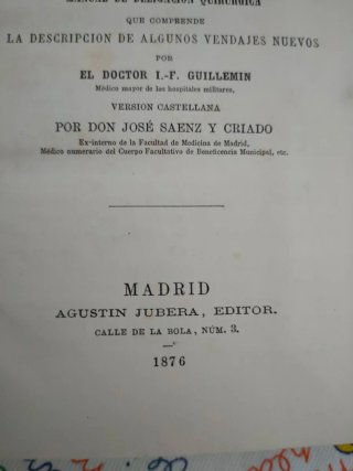 Los vendajes y los apósitos de fracturas (1876)