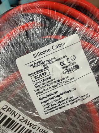 Cable Silicona 12 AWG 10M Rojo/Negro