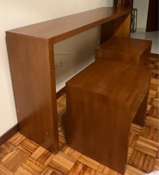 Cabecero con balda o pie de cama y 2 mesitas noche