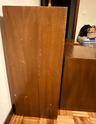 Cabecero con balda o pie de cama y 2 mesitas noche