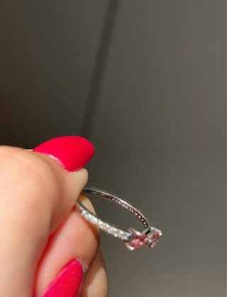 Anillo Pandora Lazo Rosa Plata