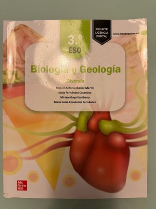 Biología y Geología, 3o ESO.