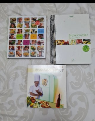 Lote de 3 libros de cocina