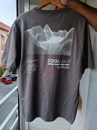 Camiseta H&M Gris Talla L