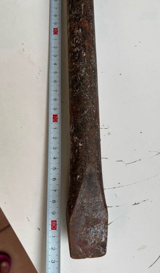 Barra de desencofrar maciza/ Palanca de obra