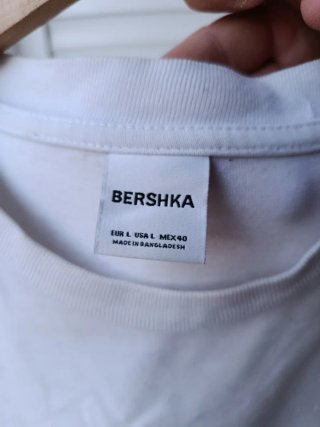 Camiseta Bershka blanca básica