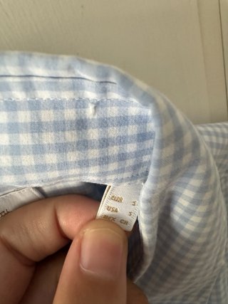 Camisa Massimo Dutti cuadros vichy Talla S