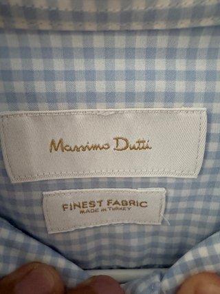 Camisa Massimo Dutti cuadros vichy Talla S