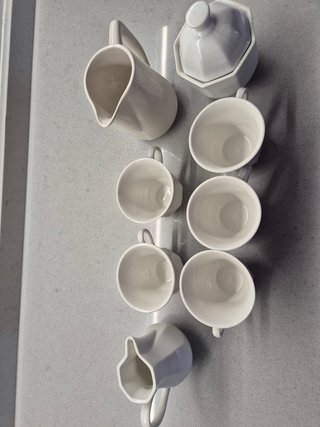 Conjunto de café de porcelana