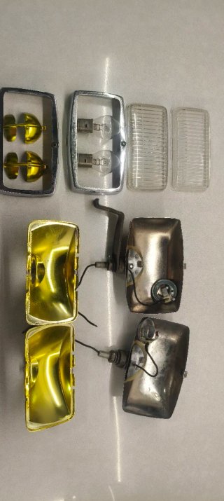 Faros Antiniebla Retro HELLO Amarillos
