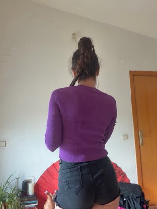 Jersey morado manga larga talla única
