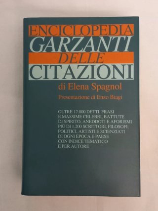 Enciclopedia Garzanti delle Citazioni, ottimo