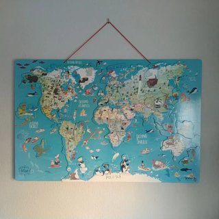 Pizarra Puzzle Mundo Infantil Vilac