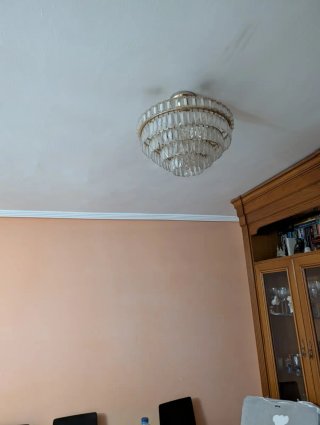 Lámpara de araña clásica de cristal
