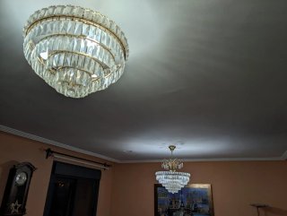 Lámpara de araña clásica de cristal