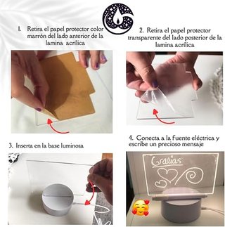 Lámpara LED para escribir - Redonda