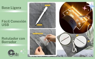 Lámpara LED para escribir - Redonda