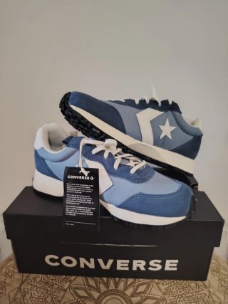 Converse Scarpe Blu/Bianche Tg 37 Nuove