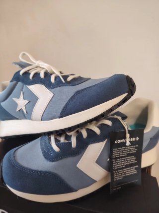 Converse Scarpe Blu/Bianche Tg 37 Nuove