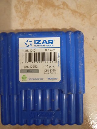 Brocas IZAR Ø 8 mm HSS DIN 338N