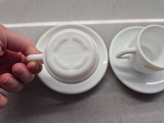 Juego 2 Tazas Café con Platos