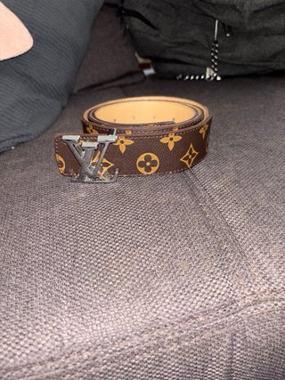 Cintura Louis Vuitton monogram marrone