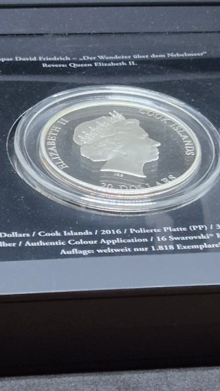 Moneda Joya Masterpieces of art de 3Oz de plata.