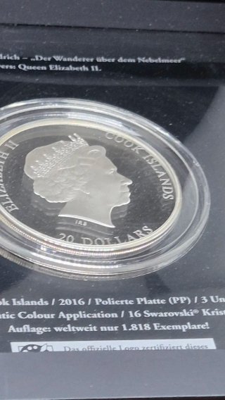 Moneda Joya Masterpieces of art de 3Oz de plata.