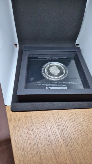 Moneda Joya Masterpieces of art de 3Oz de plata.