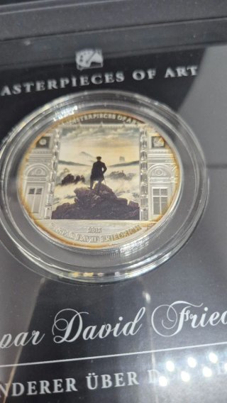 Moneda Joya Masterpieces of art de 3Oz de plata.