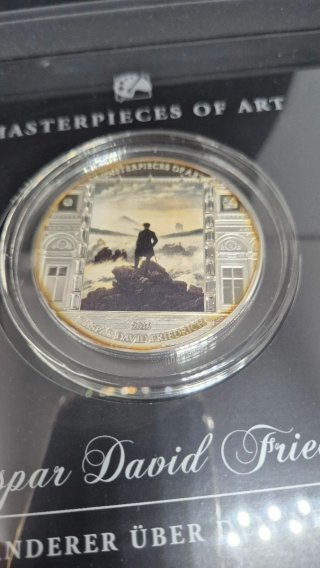 Moneda Joya Masterpieces of art de 3Oz de plata.